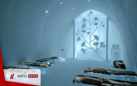 ساخت هتل یخی در نزدیکی قطب شمال