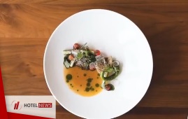گارنیش بشقاب سبزیجات و گوشت