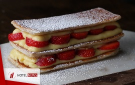 Layered Strawberry Cream Puff Cake