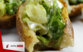 Caesar Salad Potato Skins