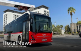 اتوبوس‌های برقی با فناوری شارژ فوق پیشرفته در خیابان‌های دبی