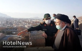 President Raisi visits Sassanid fortress in Lorestan