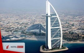Burj al Arab Hotel in Dubai, the most expensive and luxurious hotel in the world