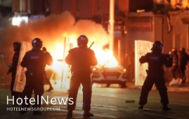 هتل اقامت مهاجرین در دوبلین به آتش کشیده شد