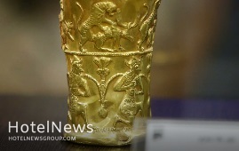 رونمایی از دو جام زرین سه هزار ساله در موزه رشت