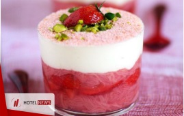 Delicious, colorful dessert with raspberries, strawberries and blubberries 