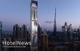 بلندترین استخر روباز جهان در برج جدید ترامپ در دبی