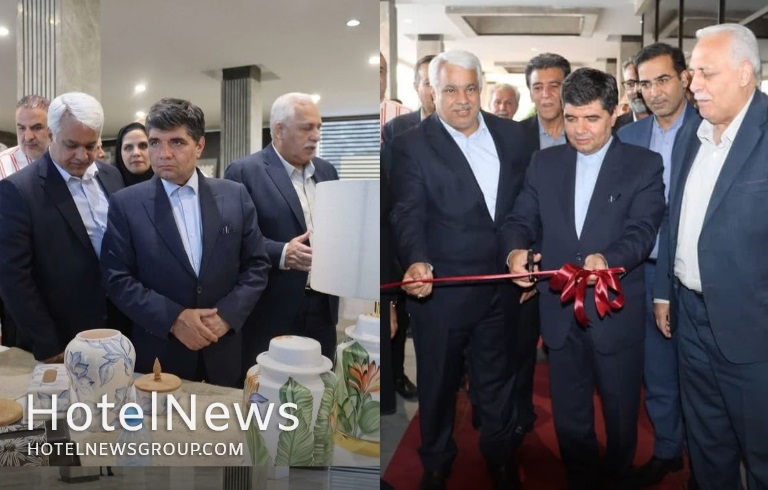 افتتاح نمایشگاه آرایه‌ها و تجهیزات اقامتی با رویکرد صنایع دستی در هتل نوین پلاس مشهد - تصویر 1